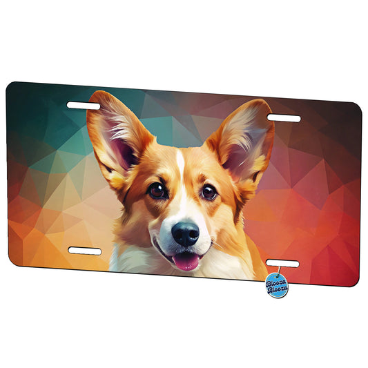 Pembroke Welsh Corgi Dog Contemporary Art Metal Vanity Novelty Tag License Plate for Trucks Cars SUVs