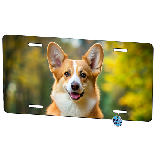 Pembroke Welsh Corgi Dog Photo Metal Vanity Novelty Tag License Plate for Trucks Cars SUVs