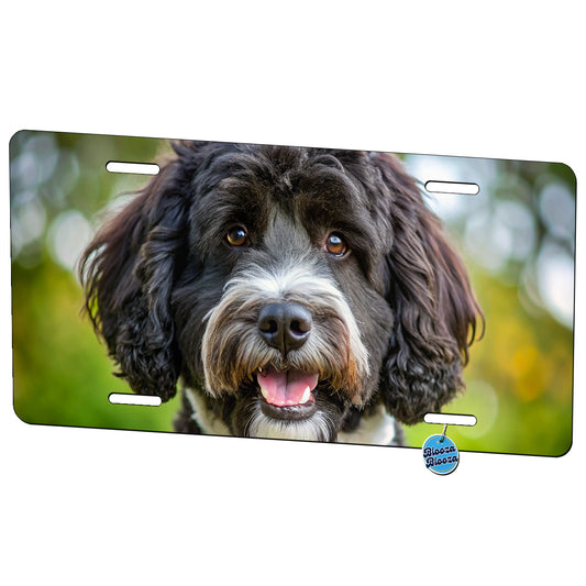Portuguese Water Dog Photo Metal Vanity Novelty Tag License Plate for Trucks Cars SUVs