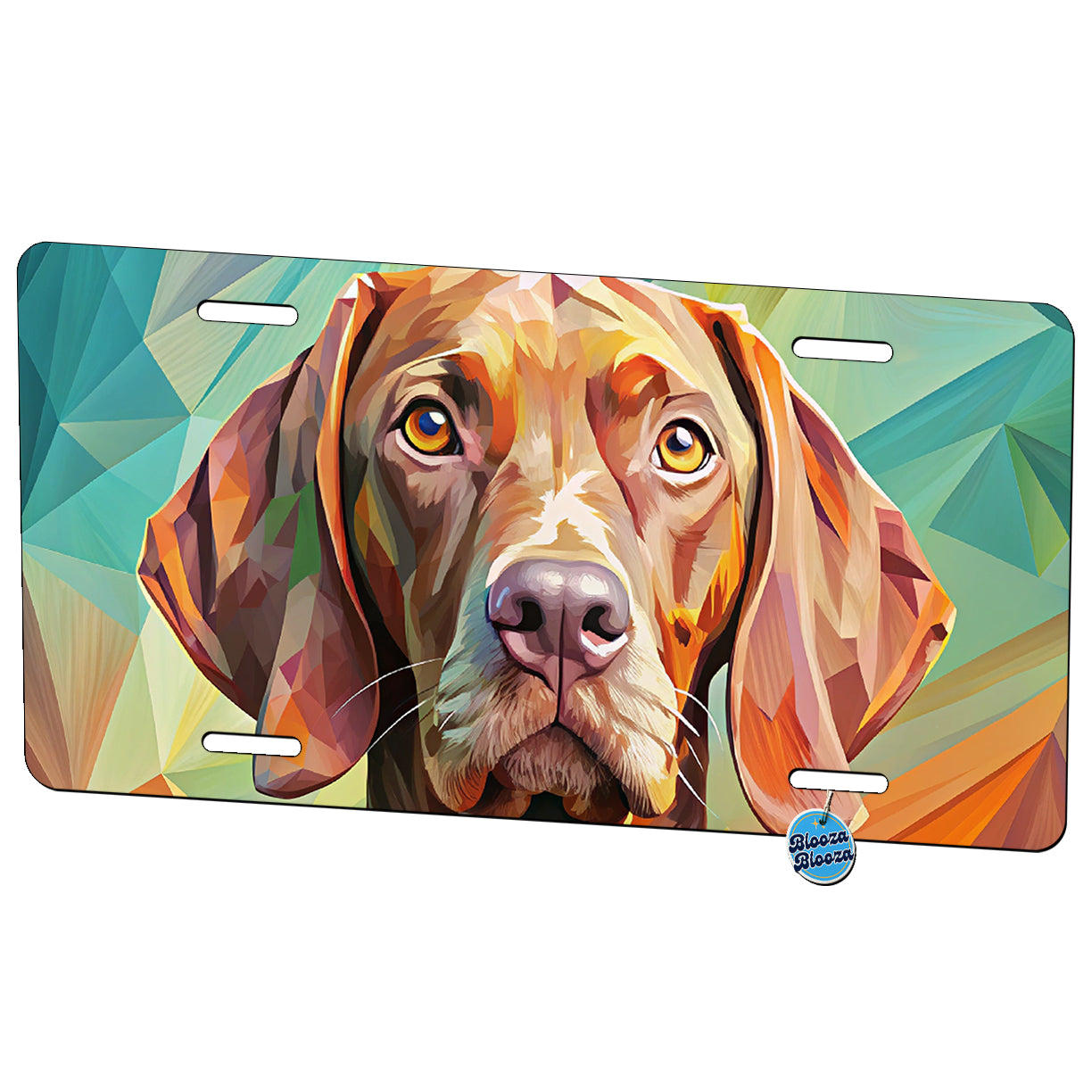 Vizsla Dog Pop Art Metal Vanity Novelty Tag License Plate for Trucks Cars SUVs
