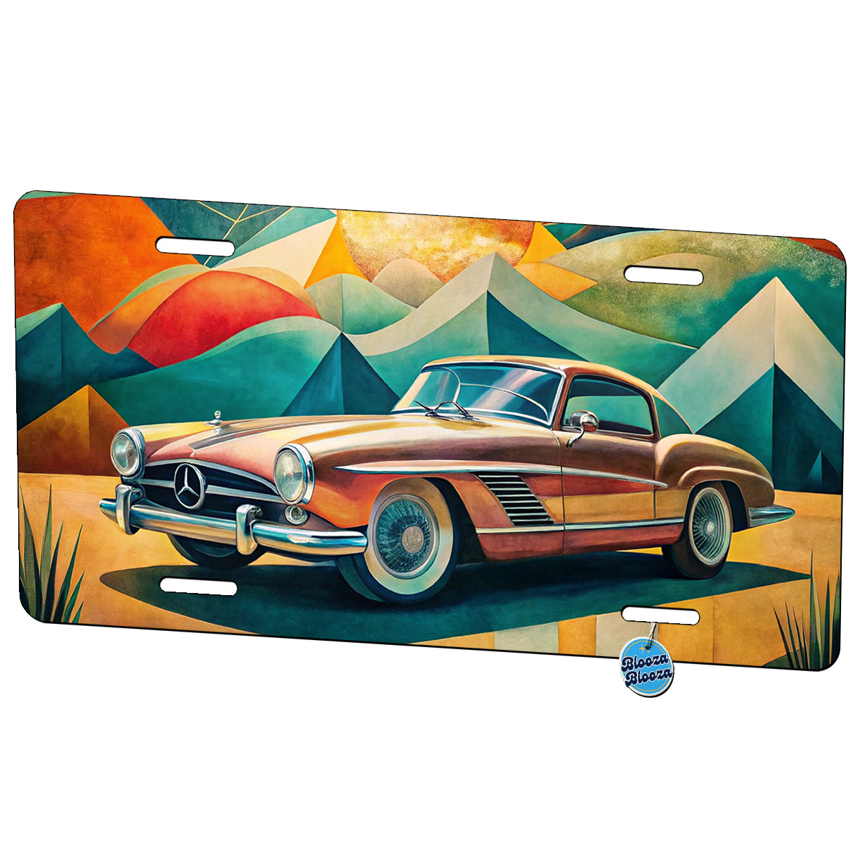 Classic Retro German Car Art Metal Vanity Novelty Tag License Plate for Trucks Cars SUVs