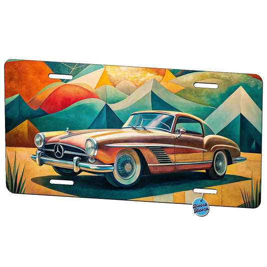 Classic Retro German Car Art Metal Vanity Novelty Tag License Plate for Trucks Cars SUVs