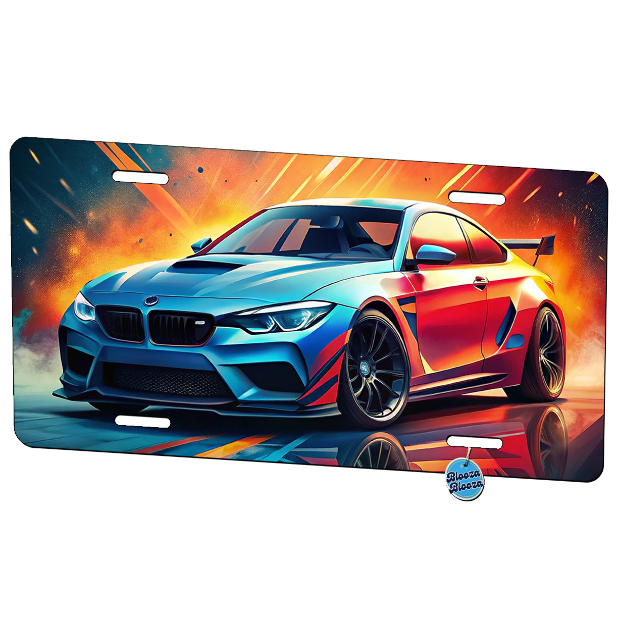 Modern German Muscle Tuner Car Art Metal Vanity Novelty Tag License Plate for Trucks Cars SUVs