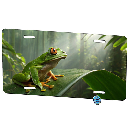 Puerto Rico Frog Cute Metal Vanity Novelty Tag License Plate for Trucks Cars SUVs
