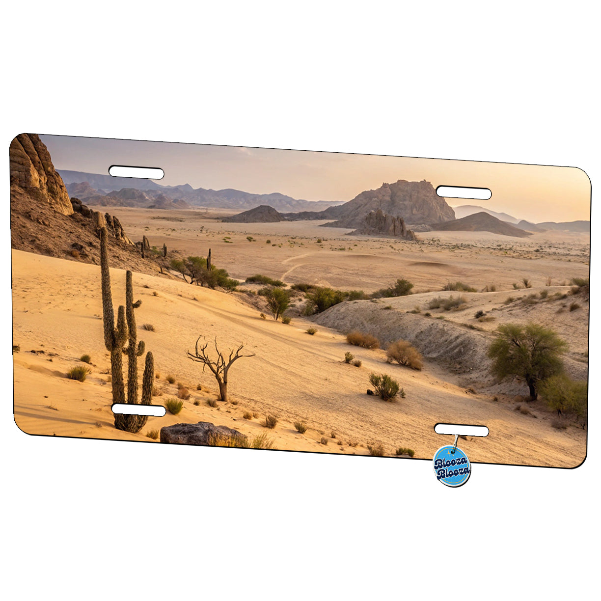 Beautiful Desert Metal Vanity Novelty Tag License Plate for Trucks Cars SUVs