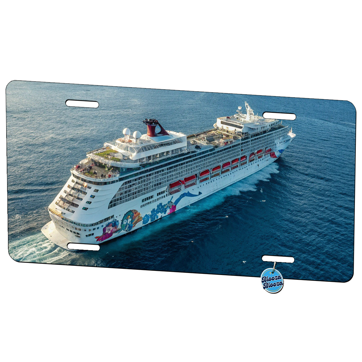 Cruise Ship Sailing Ocean Travel Metal Vanity Novelty Tag License Plate for Trucks Cars SUVs
