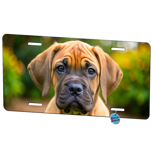 Boerboel Dog Puppy Photo Metal Vanity Novelty Tag License Plate for Trucks Cars SUVs