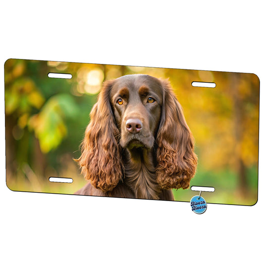 Field Spaniel Dog Photo Metal Vanity Novelty Tag License Plate for Trucks Cars SUVs