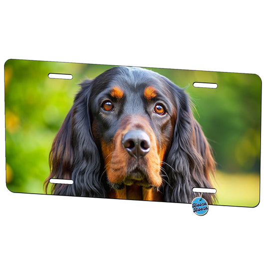 Gordon Setter Dog Photo Metal Vanity Novelty Tag License Plate for Trucks Cars SUVs