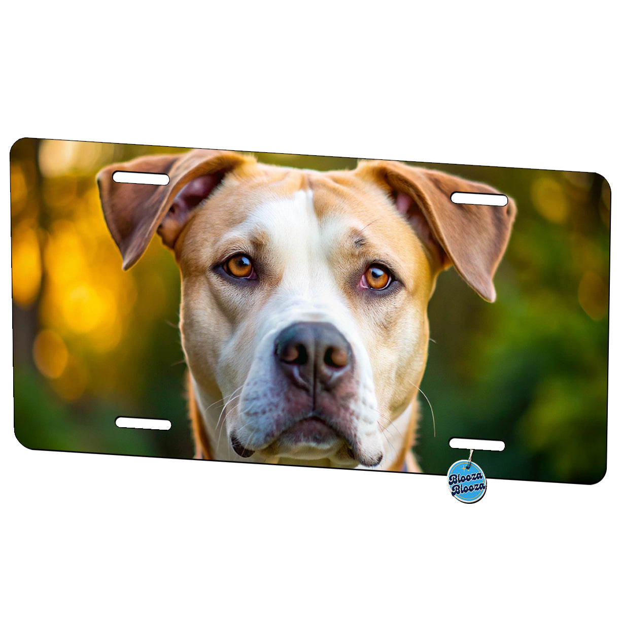 Labrabull Dog Photo Metal Vanity Novelty Tag License Plate for Trucks Cars SUVs