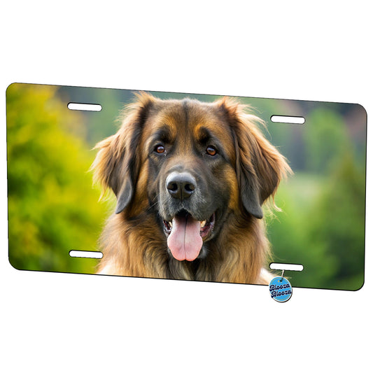 Leonberger Dog Photo Metal Vanity Novelty Tag License Plate for Trucks Cars SUVs