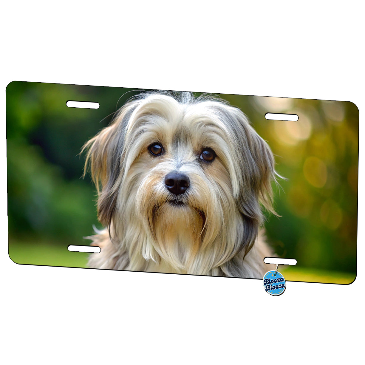 Lowchen Little Lion Dog Photo Metal Vanity Novelty Tag License Plate for Trucks Cars SUVs