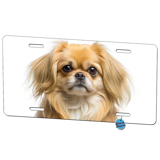 Pekapoo Dog Photo Metal Vanity Novelty Tag License Plate for Trucks Cars SUVs