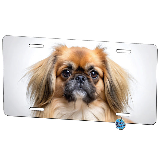 Pekingese Dog Photo Metal Vanity Novelty Tag License Plate for Trucks Cars SUVs