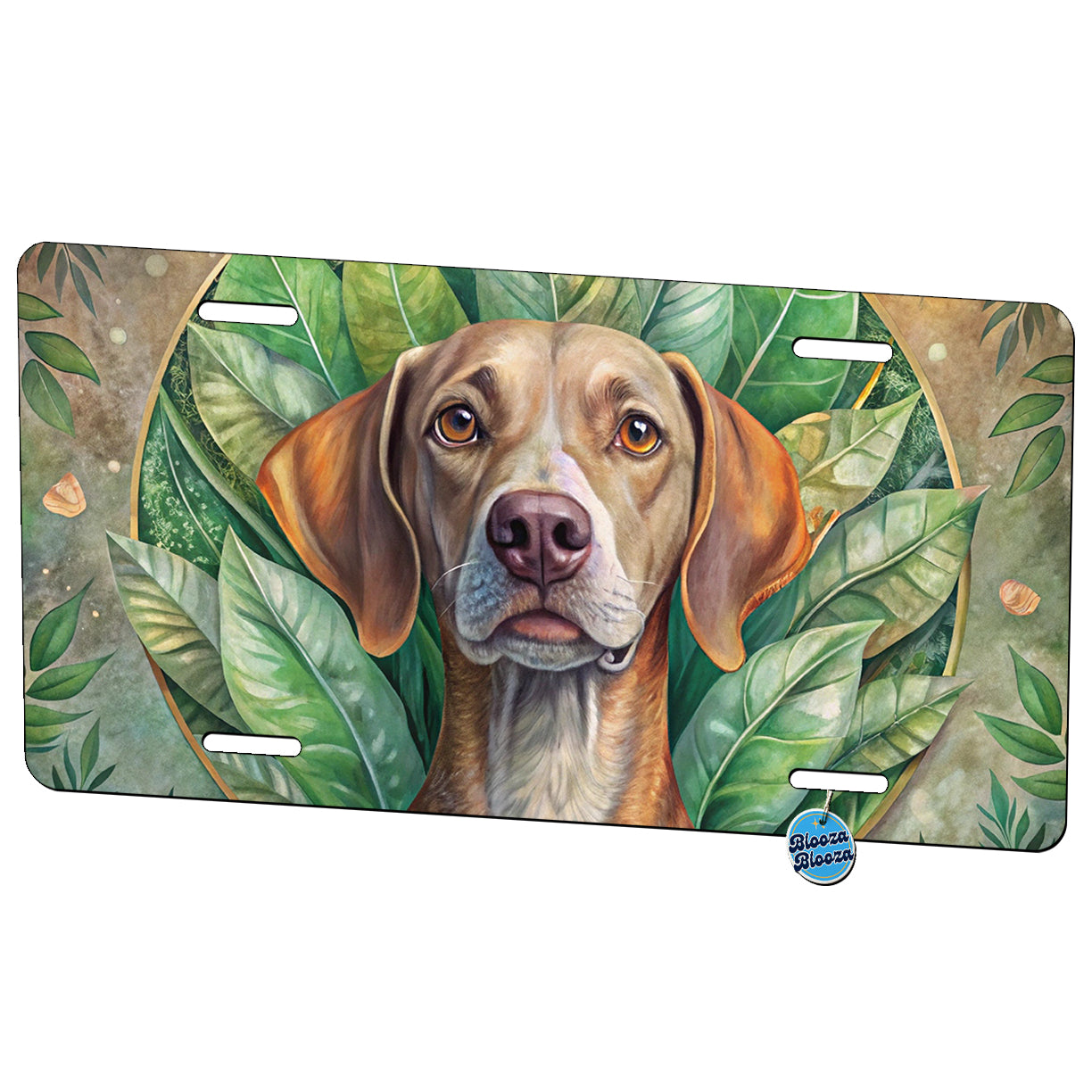 Pointer Dog Art Nouveau Metal Vanity Novelty Tag License Plate for Trucks Cars SUVs