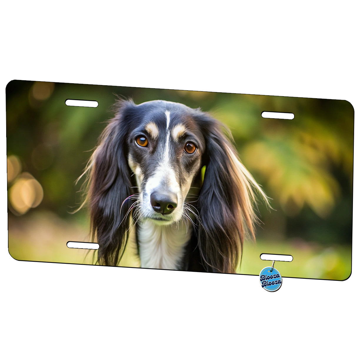 Saluki Dog Photo Metal Vanity Novelty Tag License Plate for Trucks Cars SUVs