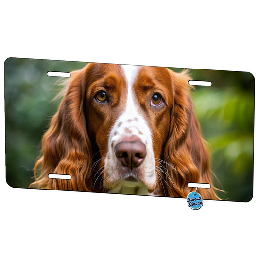 Welsh Springer Spaniel Dog Photo Metal Vanity Novelty Tag License Plate for Trucks Cars SUVs