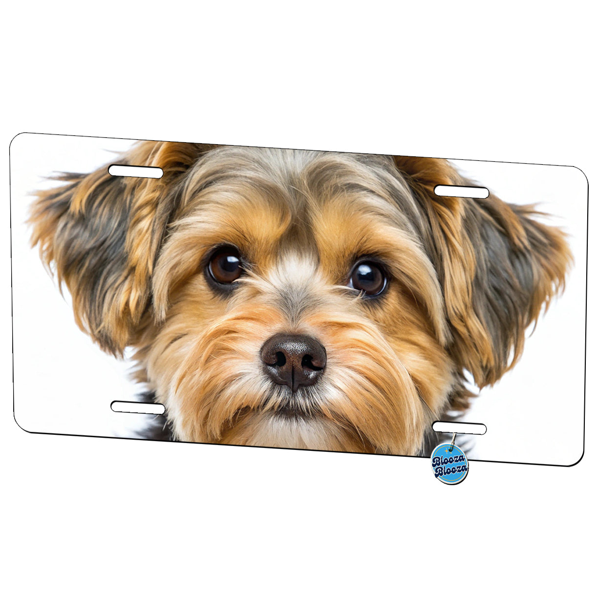 Yorkipoo Dog Photo Metal Vanity Novelty Tag License Plate for Trucks Cars SUVs