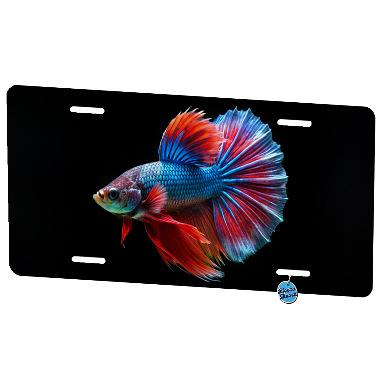 Betta Siamese Fighting Fish Metal Vanity Novelty Tag License Plate for Trucks Cars SUVs