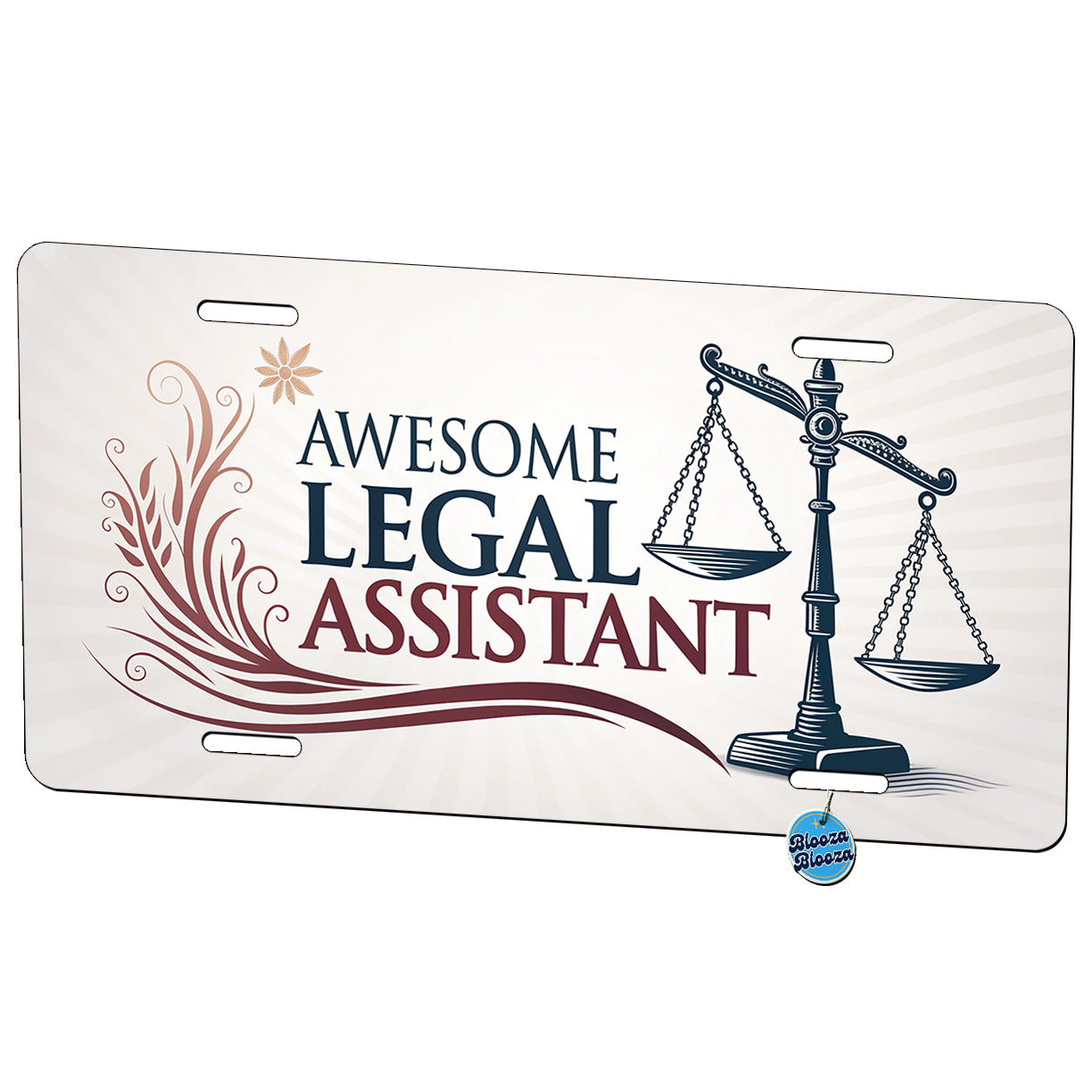 Awesome Legal Assistant Inspirational Scales Of Justice Metal Vanity Novelty Tag License Plate for Trucks Cars SUVs