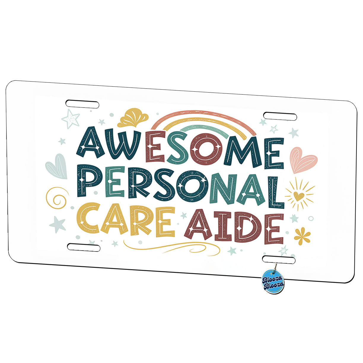 Awesome Personal Care Aide Home Health Inspirational Metal Vanity Novelty Tag License Plate for Trucks Cars SUVs
