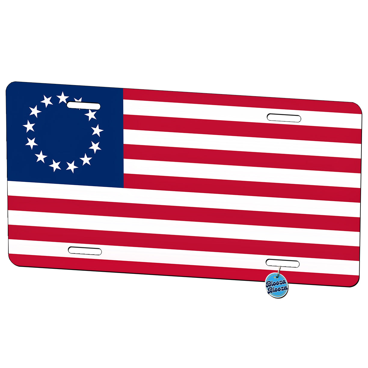 Betsy Ross Flag 13 Colonies Metal Vanity Novelty Tag License Plate for Trucks Cars SUVs