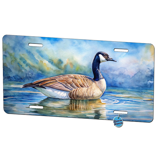 Canada Canadian Goose Watercolor Metal Vanity Novelty Tag License Plate for Trucks Cars SUVs