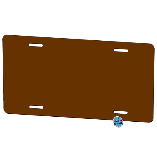 It's Just a Solid Dark Brown Color Metal Vanity Novelty Tag License Plate for Trucks Cars SUVs