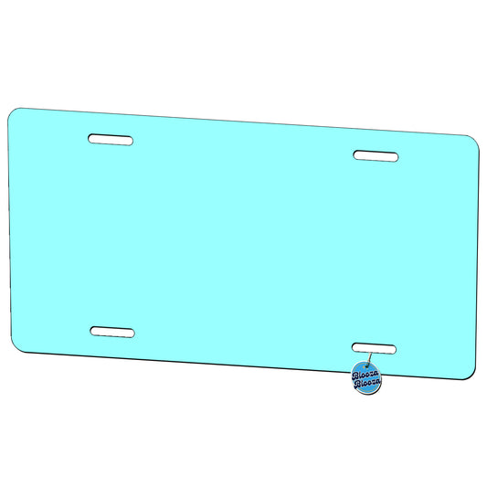 It's Just a Solid Light Blue Color Metal Vanity Novelty Tag License Plate for Trucks Cars SUVs