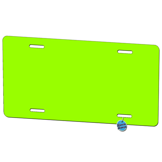 It's Just a Solid Lime Green Color Metal Vanity Novelty Tag License Plate for Trucks Cars SUVs