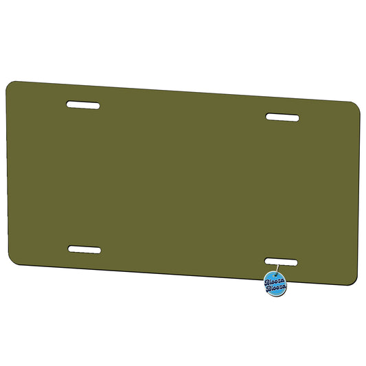 It's Just a Solid Olive Drab Color Metal Vanity Novelty Tag License Plate for Trucks Cars SUVs