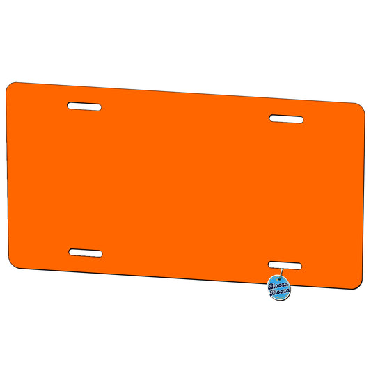 It's Just a Solid Orange Color Metal Vanity Novelty Tag License Plate for Trucks Cars SUVs