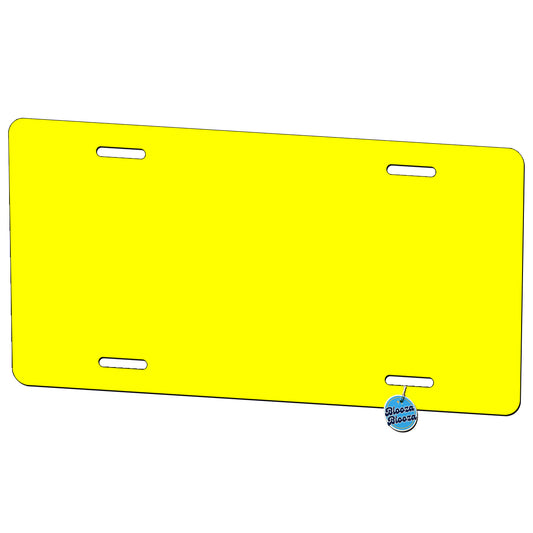 It's Just a Solid Yellow Color Metal Vanity Novelty Tag License Plate for Trucks Cars SUVs
