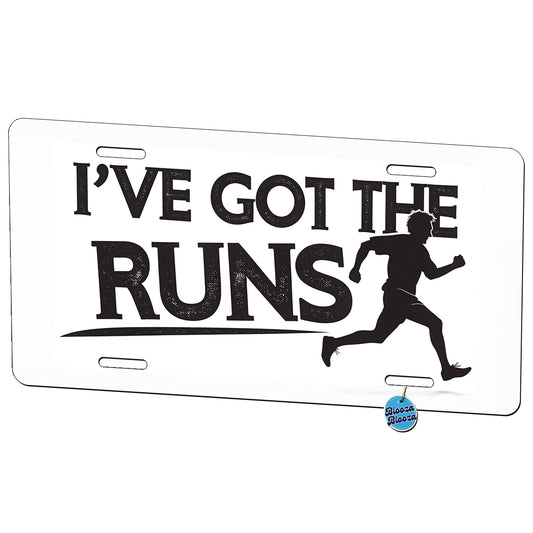 I've Got The Runs Funny Running Jogging Metal Vanity Novelty Tag License Plate for Trucks Cars SUVs