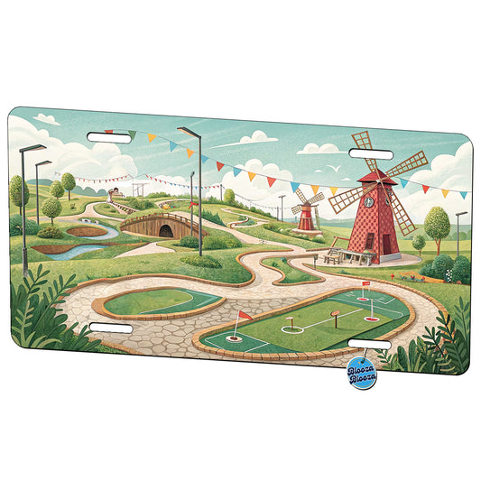 Miniature Golf Course Metal Vanity Novelty Tag License Plate for Trucks Cars SUVs