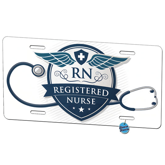 RN Registered Nurse Medical Hospital Metal Vanity Novelty Tag License Plate for Trucks Cars SUVs