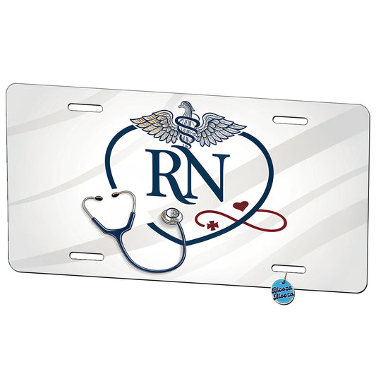 RN Registered Nurse Nursing Metal Vanity Novelty Tag License Plate for Trucks Cars SUVs