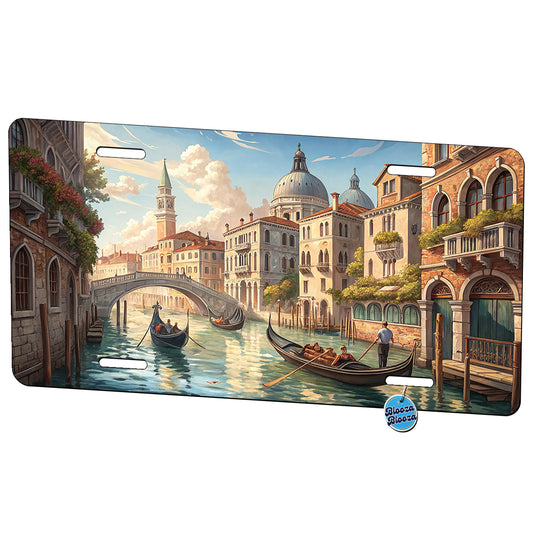 Venice Italy Canal Gondolas Metal Vanity Novelty Tag License Plate for Trucks Cars SUVs