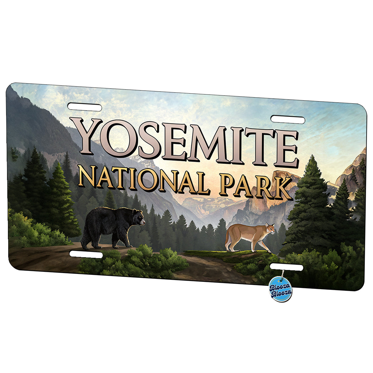 Yosemite National Park Animals Metal Vanity Novelty Tag License Plate for Trucks Cars SUVs