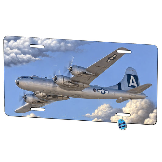 B-29 Superfortress Bomber WWII United States Air Force Heavy Bomber Metal Vanity Novelty Tag License Plate for Trucks Cars SUVs