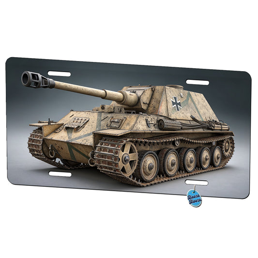 Ferdinand Elefant WWII German Heavy Tank Destroyer Metal Vanity Novelty Tag License Plate for Trucks Cars SUVs