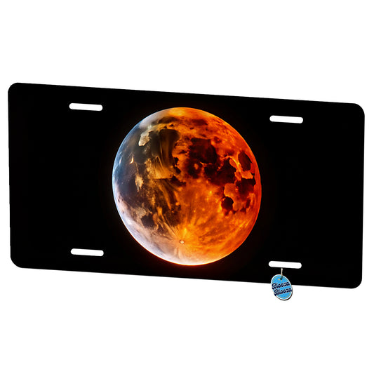 Lunar Eclipse Metal Vanity Novelty Tag License Plate for Trucks Cars SUVs