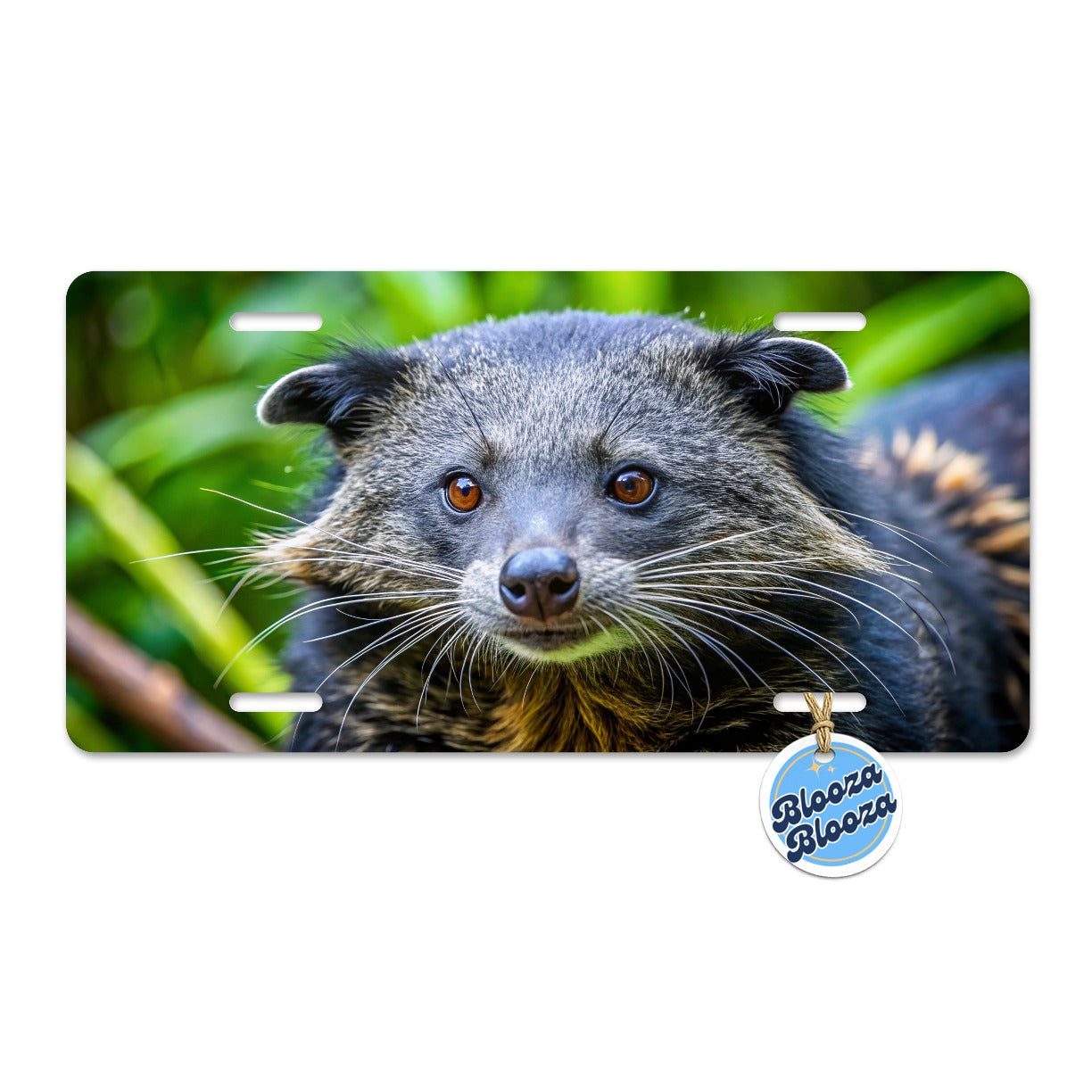 Binturong Bearcat Face Metal Vanity Novelty Tag License Plate for Trucks Cars SUVs