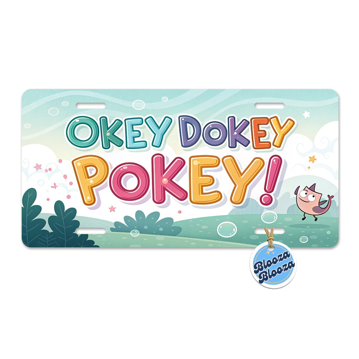 Okey Dokey Pokey Funny Metal Vanity Novelty Tag License Plate for Trucks Cars SUVs