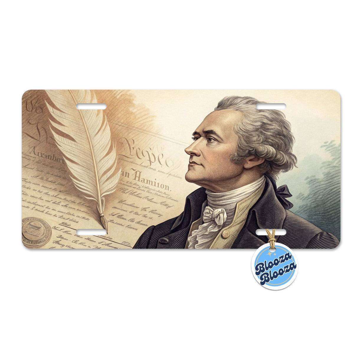 Alexander Hamilton Founding Father Metal Vanity Novelty Tag License Plate for Trucks Cars SUVs
