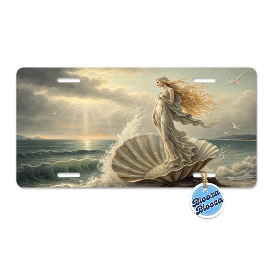 Birth of Venus Inspired Metal Vanity Novelty Tag License Plate for Trucks Cars SUVs