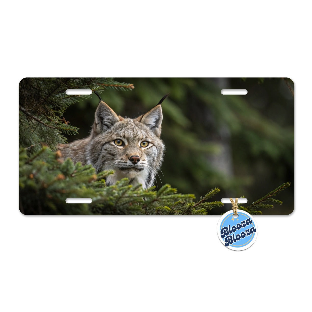 Canada Lynx Wildlife Nature Metal Vanity Novelty Tag License Plate for Trucks Cars SUVs
