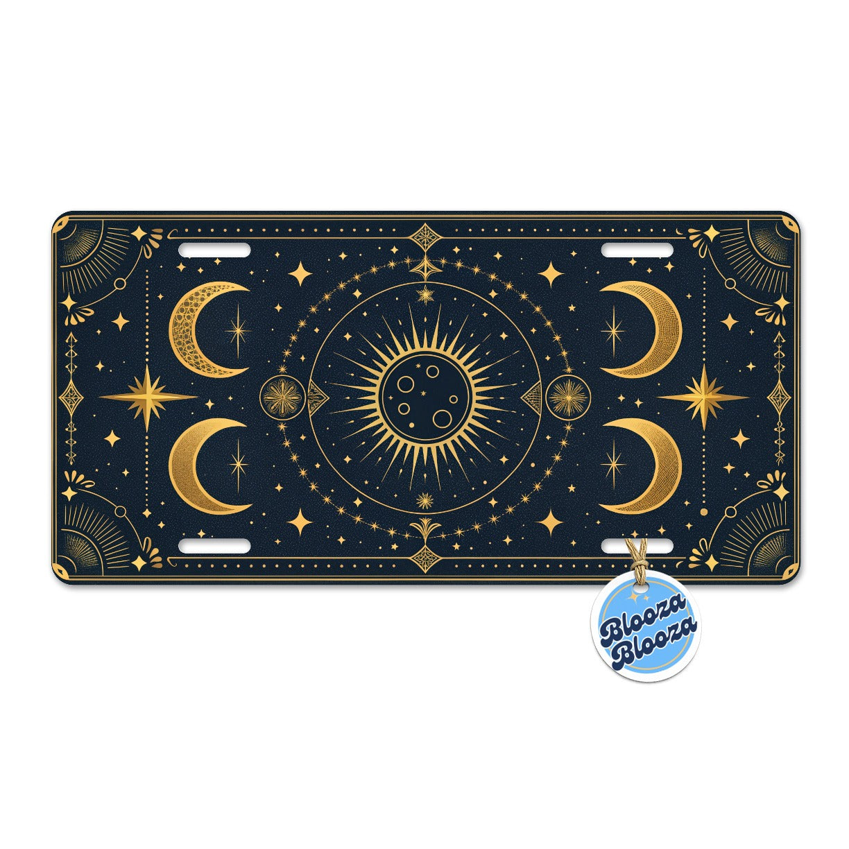 Celestial Mystical Tarot Art Metal Vanity Novelty Tag License Plate for Trucks Cars SUVs