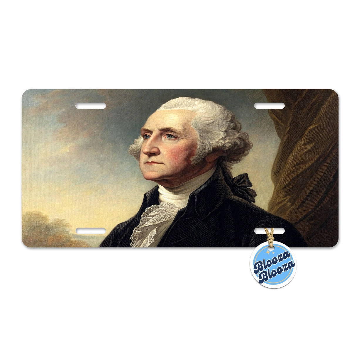 George Washington Founding Father Metal Vanity Novelty Tag License Plate for Trucks Cars SUVs