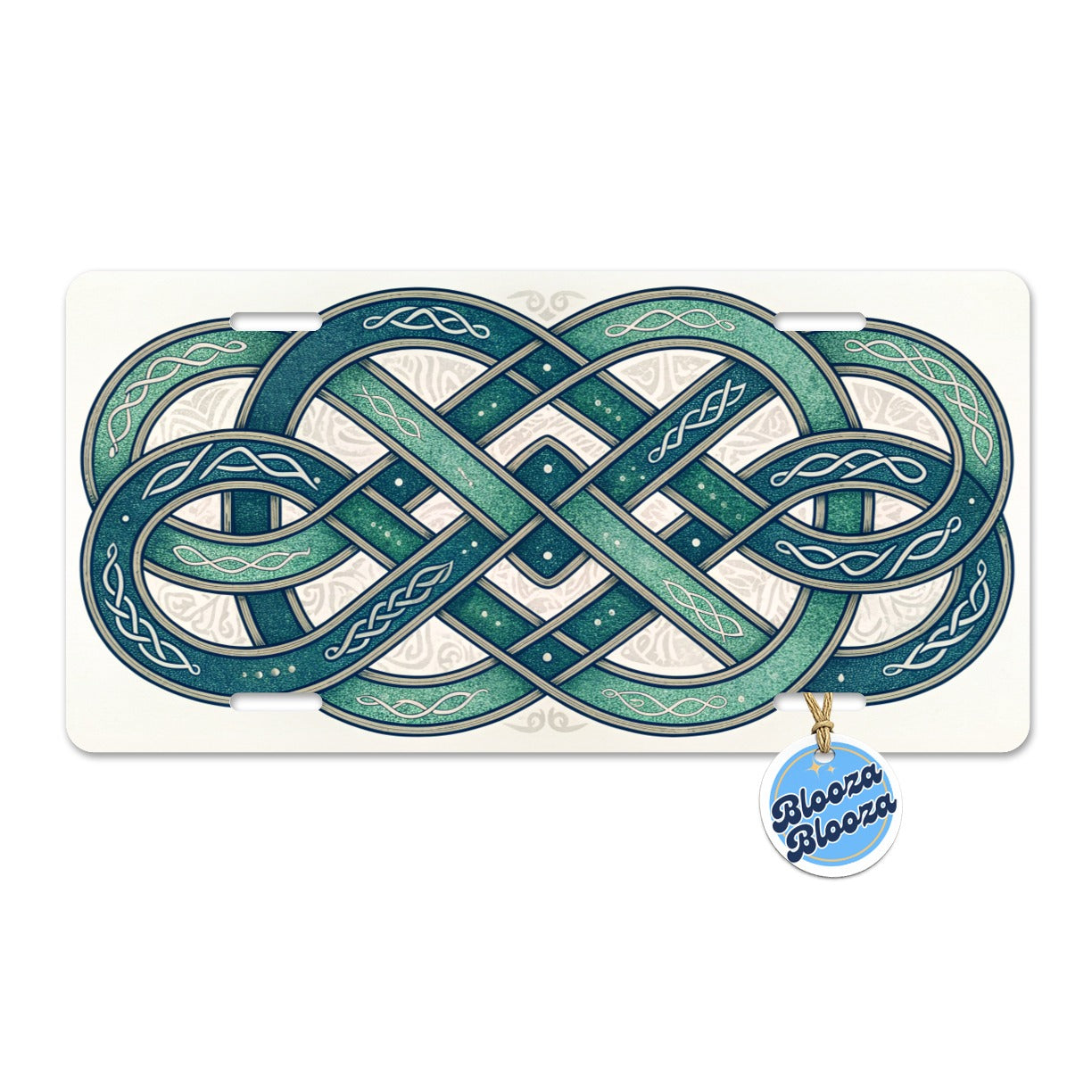 Irish Celtic Intricate Knot Metal Vanity Novelty Tag License Plate for Trucks Cars SUVs